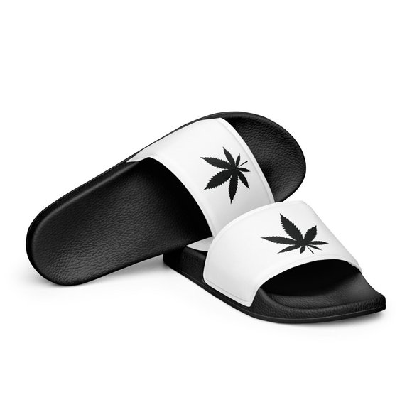 Cannabis Slide Sandals (Customizable) - Picture 10 of 10